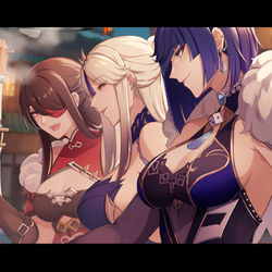 This is a pixiv picture whose title is 二軒目.