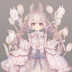 This is a pixiv picture whose title is 白いうさぎ。.