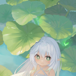 This is a pixiv picture whose title is 森之妖精.