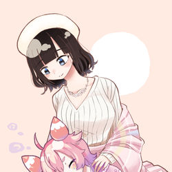 This is a pixiv picture whose title is おねえさんのひざまくら.