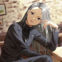This is a pixiv picture whose title is 新島冴.