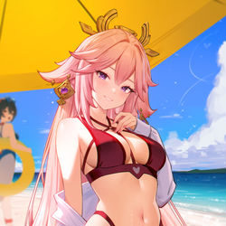 This is a pixiv picture whose title is やえみこ.
