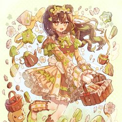 This is a pixiv picture whose title is 🥝×🥪.