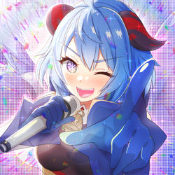 This is a pixiv picture whose title is 君は完璧で究極の仙人な雑コラ甘雨ちゃん.