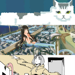 This is a pixiv picture whose title is お仕事募集.