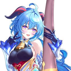 This is a pixiv picture whose title is 甘雨ちゃんでしか得られない栄養がある(確信).