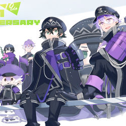 This is a pixiv picture whose title is 天保江戸組実装四周年.
