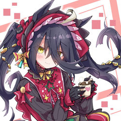 This is a pixiv picture whose title is ロリィタカフェ.