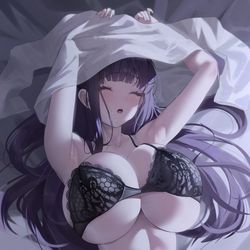 This is a pixiv picture whose title is Fern Sleeping.