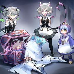 This is a pixiv picture whose title is 白銀城のミミック.