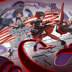 This is a pixiv picture whose title is “擁抱你的力量吧，希兒！”.