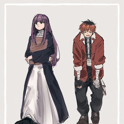 This is a pixiv picture whose title is 距離感.