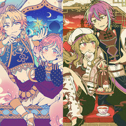 This is a pixiv picture whose title is 異国司えむ&類寧々.