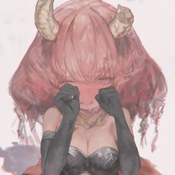 This is a pixiv picture whose title is 泣きアウラ.