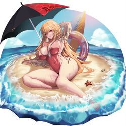 This is a pixiv picture whose title is アズ－ルレーン :  FFNF Richelieu.