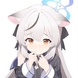 This is a pixiv picture whose title is 老师，能摸摸我的头吗~.