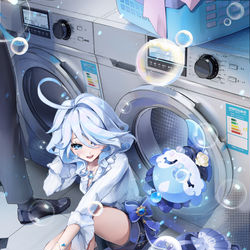 This is a pixiv picture whose title is Furina and friends.
