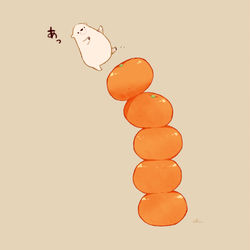 This is a pixiv picture whose title is しろくまみかんタワー.