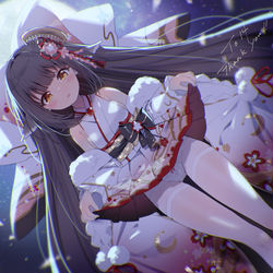 This is a pixiv picture whose title is 【skeb】春月/アズレン.