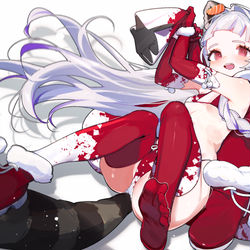This is a pixiv picture whose title is 【EJAMI】委託-聖誕節阿鮭待機背景.
