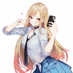 This is a pixiv picture whose title is 喜多川海夢.