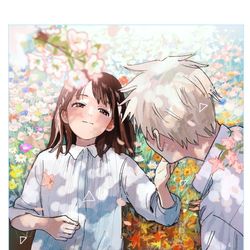 This is a pixiv picture whose title is 束の間の.