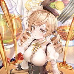 This is a pixiv picture whose title is お菓子の魔法少女.