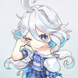 This is a pixiv picture whose title is ちびフリーナ.