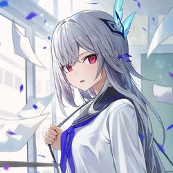 This is a pixiv picture whose title is スカーク（制服）　１０８日目.