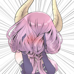 This is a pixiv picture whose title is 葬送のフリーレン 照れさせる魔法食らったアウラちゃん.