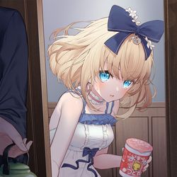This is a pixiv picture whose title is お夜食というモノが大変美味とうかがいまして・・・.
