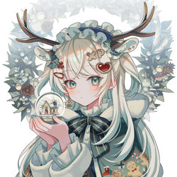 This is a pixiv picture whose title is クリスマス.