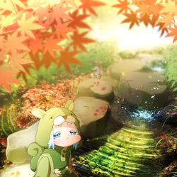 This is a pixiv picture whose title is 『あきもうないない？』.