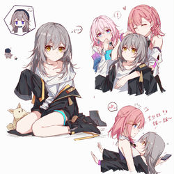 This is a pixiv picture whose title is 贴贴.