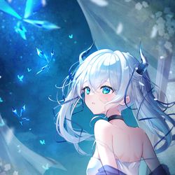 This is a pixiv picture whose title is 🦋.