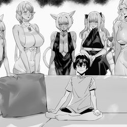 This is a pixiv picture whose title is Mommies.