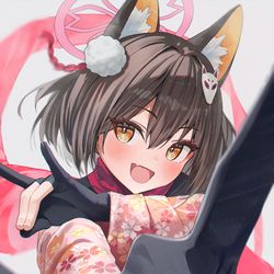 This is a pixiv picture whose title is イズナ　１１０日目.
