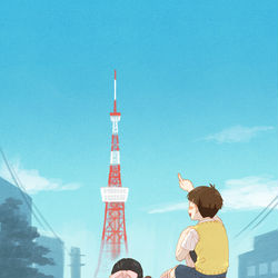 This is a pixiv picture whose title is 東京観光.