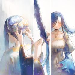 This is a pixiv picture whose title is アウブアレキサンドリアの朝支度.