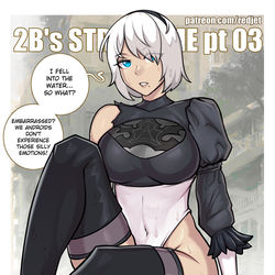 This is a pixiv picture whose title is 2B Stripgame 03 (466).