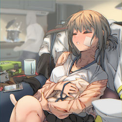 This is a pixiv picture whose title is 他の子を先に入渠させるブッキー.