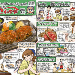 This is a pixiv picture whose title is ネットで有名なあのハンバーグを食べに静岡にいってみた。.