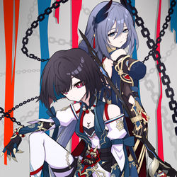This is a pixiv picture whose title is 十王司姐妹-星穹轨道.