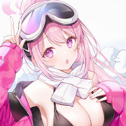 This is a pixiv picture whose title is 水着エイミ.
