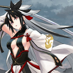 This is a pixiv picture whose title is 上杉謙信.
