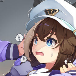 This is a pixiv picture whose title is 押し倒されシュヴァルちゃん.