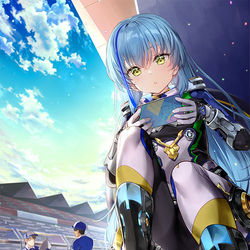This is a pixiv picture whose title is 「ゲームでも…負けない。」.