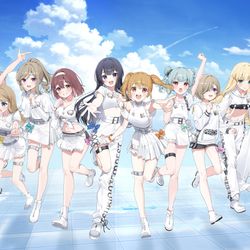 This is a pixiv picture whose title is 「仕事絵」IDOLY PRIDE.