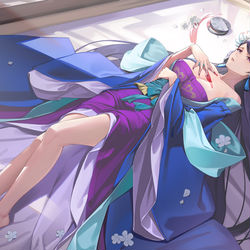 This is a pixiv picture whose title is 梨花妃.