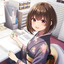 This is a pixiv picture whose title is 『おつかれさまです』.